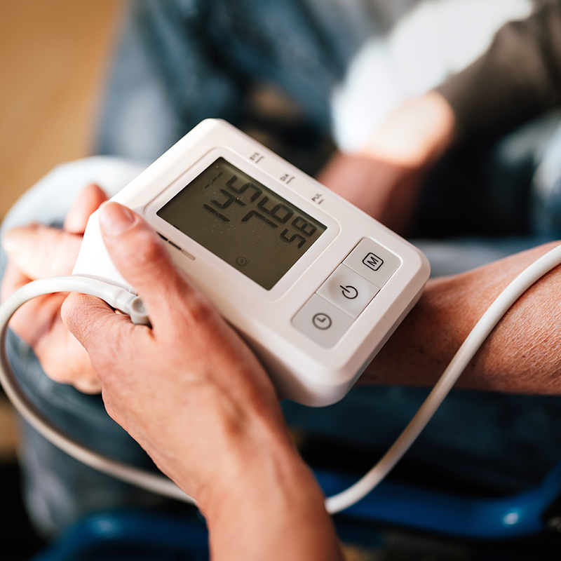 blood pressure check at Cardiovascular Specialists of New England